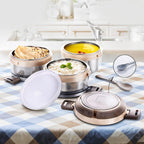 Durable stainless steel and BPA-free insulated outer shell lunch box