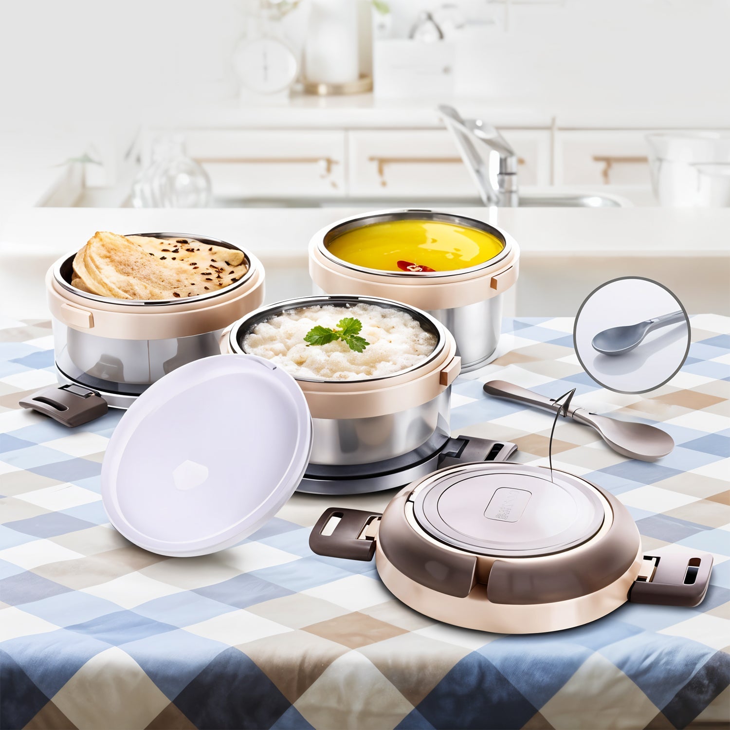 Durable stainless steel and BPA-free insulated outer shell lunch box