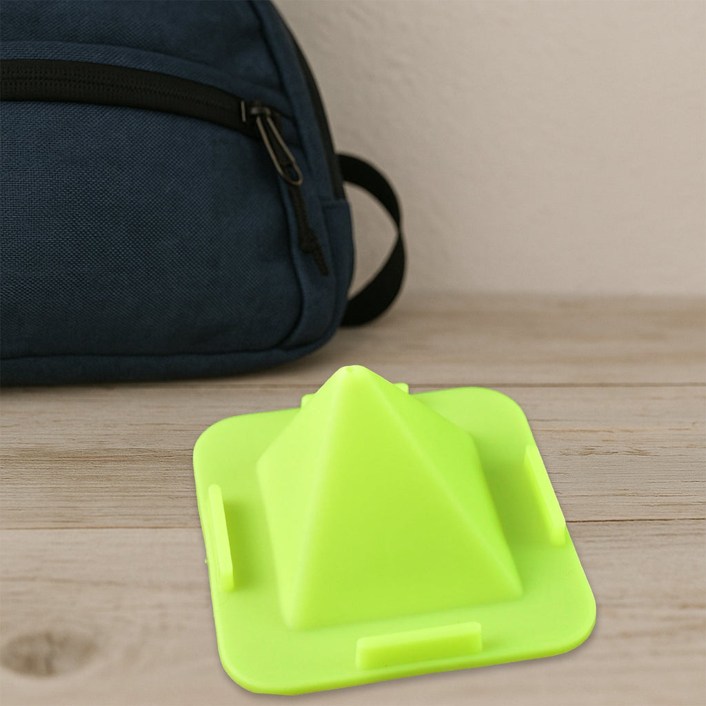 Ergonomic pyramid mobile stand enhancing viewing angles on table