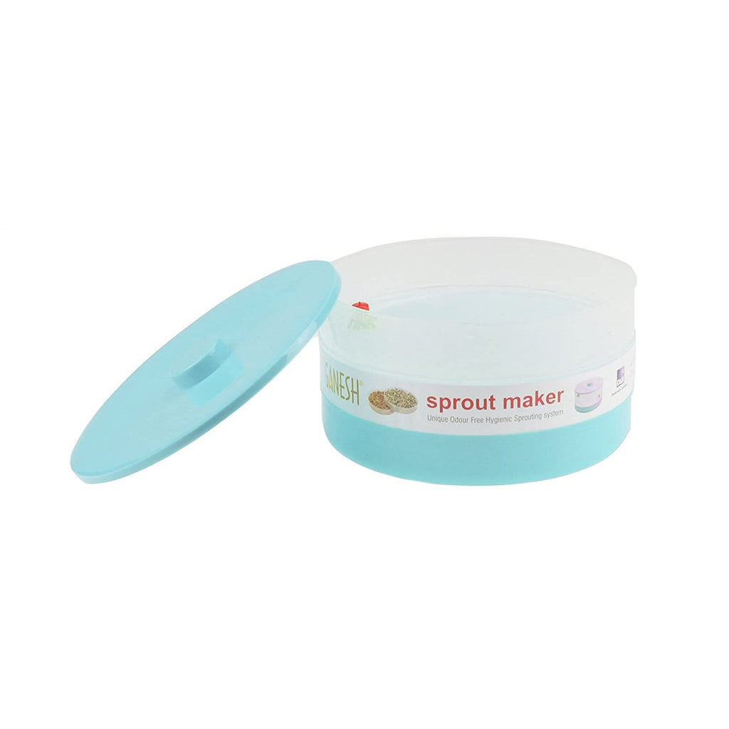 Empty Ganesh 1800 ml sprout maker, highlighting its easy-to-clean design.