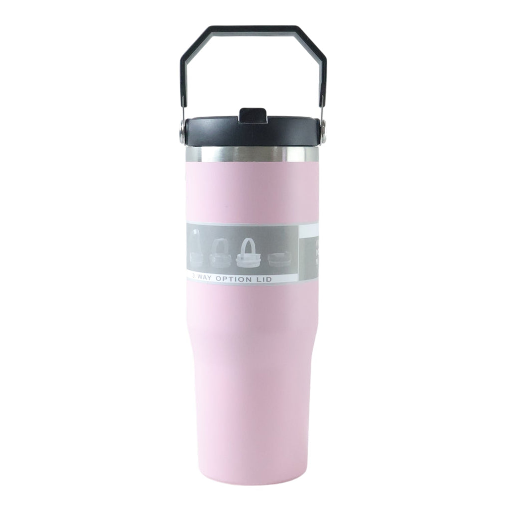 Travel mug featuring insulated design with ergonomic handle