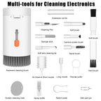 A compact view of the WipeTech Electronics Cleaning Kit ready for storage.
