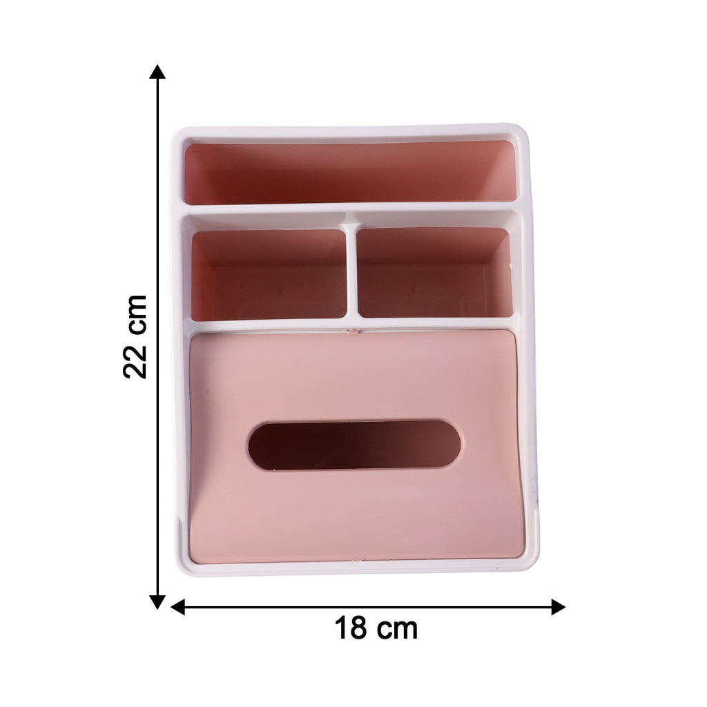 Desktop storage box with stylish design and compartments