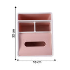 Desktop storage box with stylish design and compartments