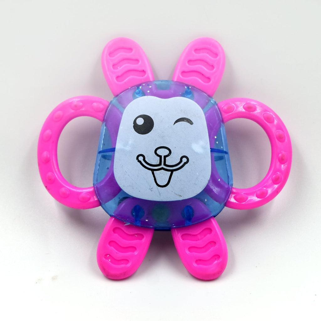 Engaging baby rattle with colorful design to stimulate sensory experiences for infants.