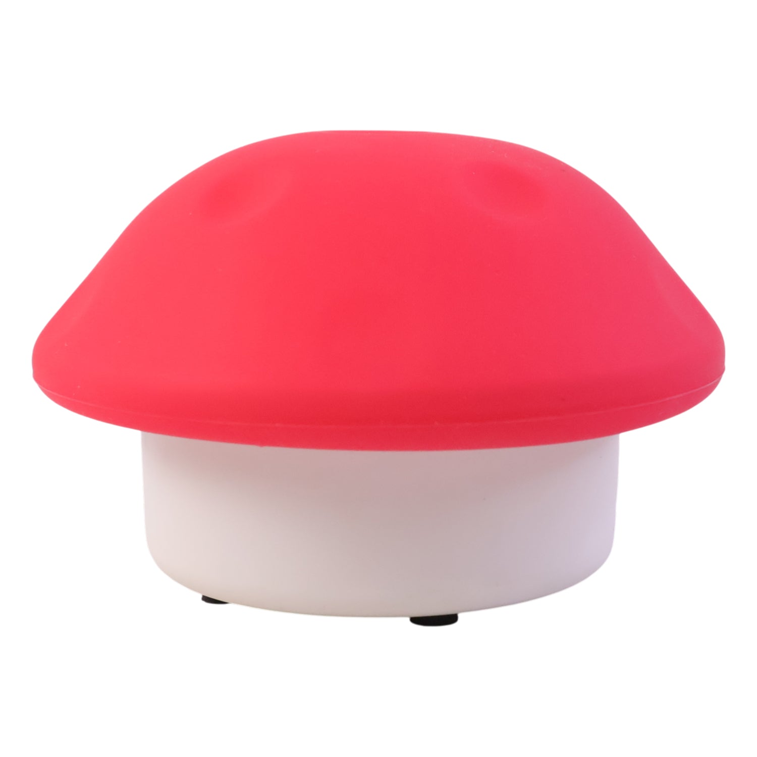 Soft glow mushroom night light illuminating a cozy room corner