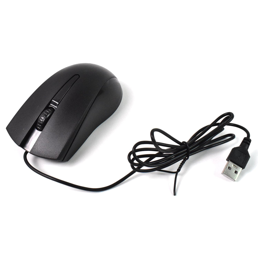 Angled perspective of the X2 Wired Optical Mouse, showcasing its modern finish.