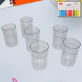 Durable plastic glass set tumblers with clear, glass-like finish