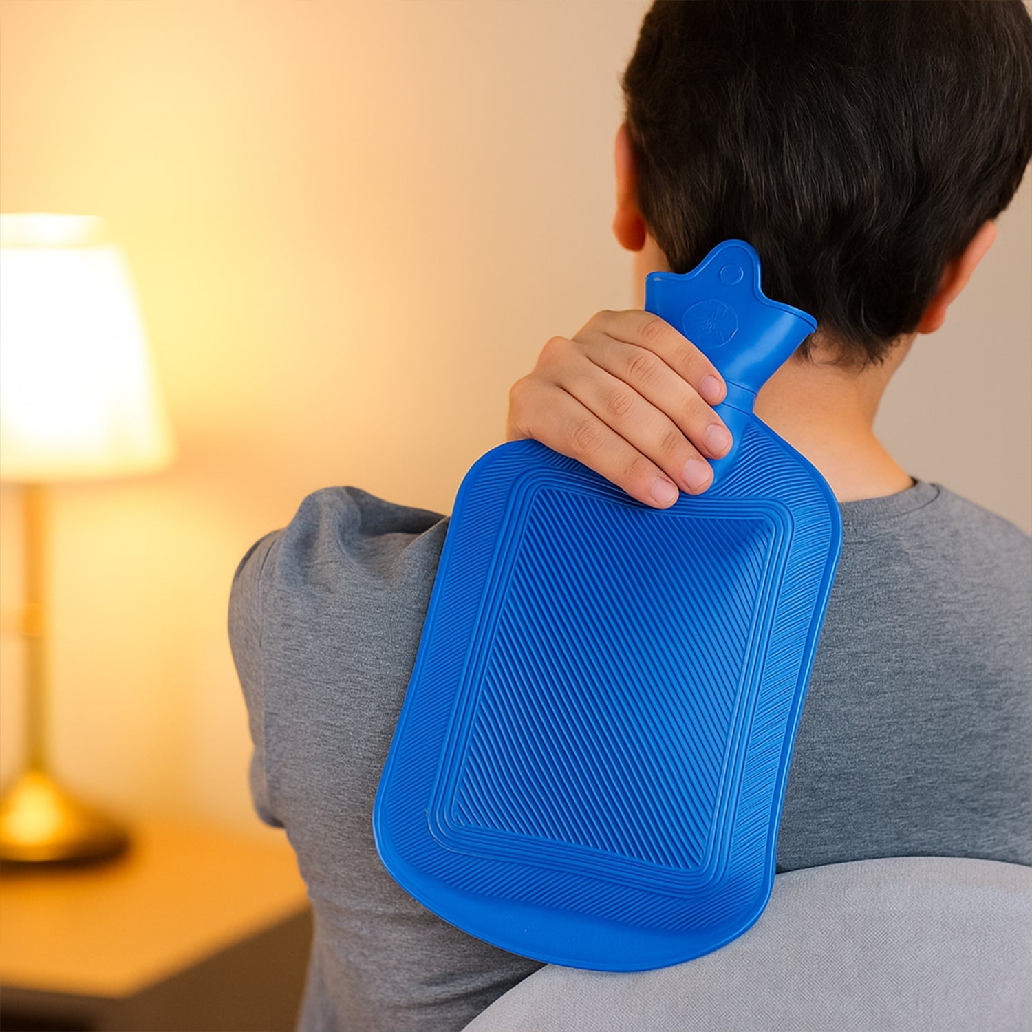 A classic Rubber Hot Water Bag, a natural body warmer for chilly days.