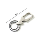 Stylish metal keychain with secure locking mechanism