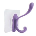 Strong self adhesive wall hook adhered to tile surface