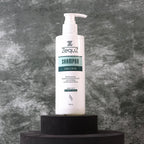Conditioning shampoo lather showing smooth and hydrating hair care effect