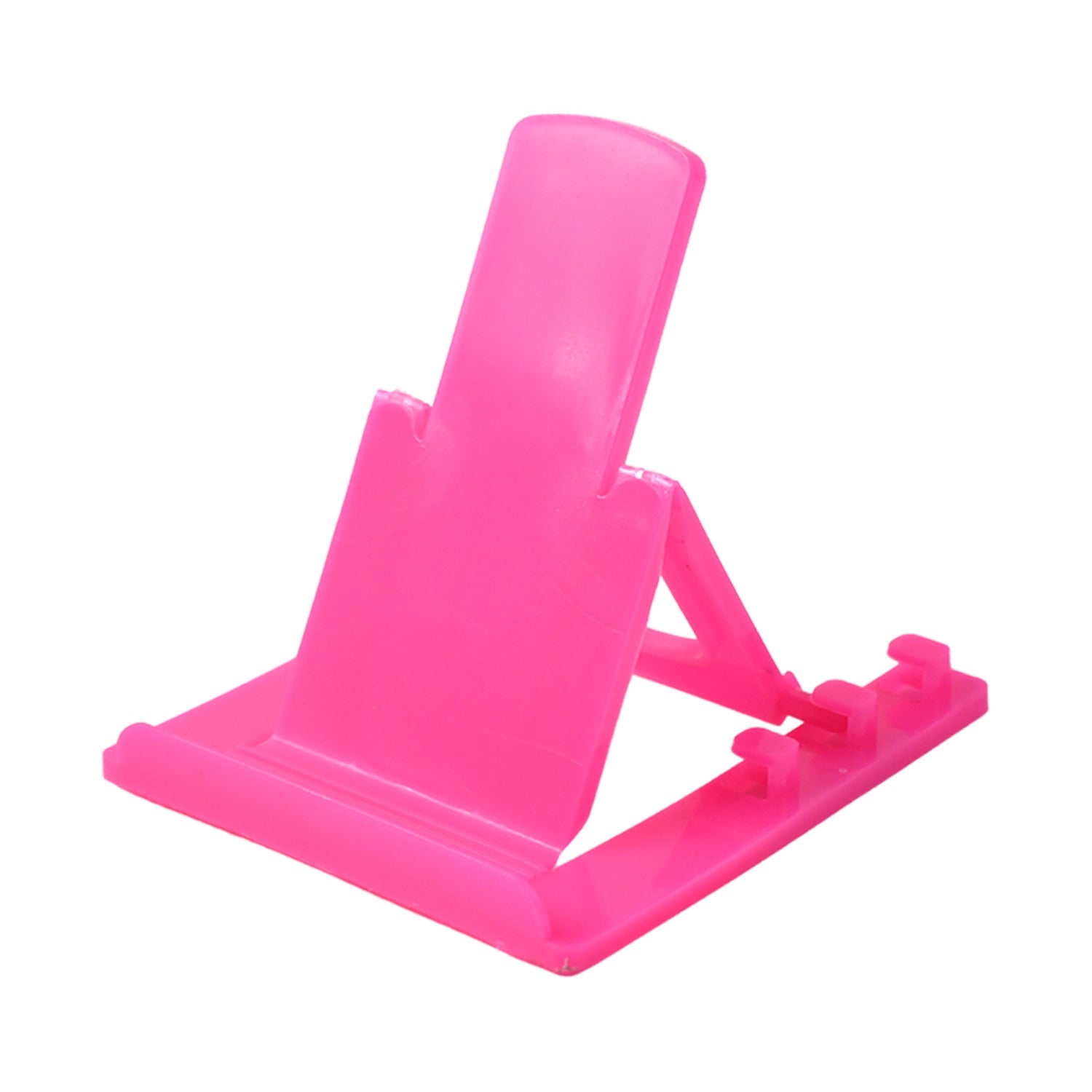 Smart tilt desk phone holder made from lightweight plastic material