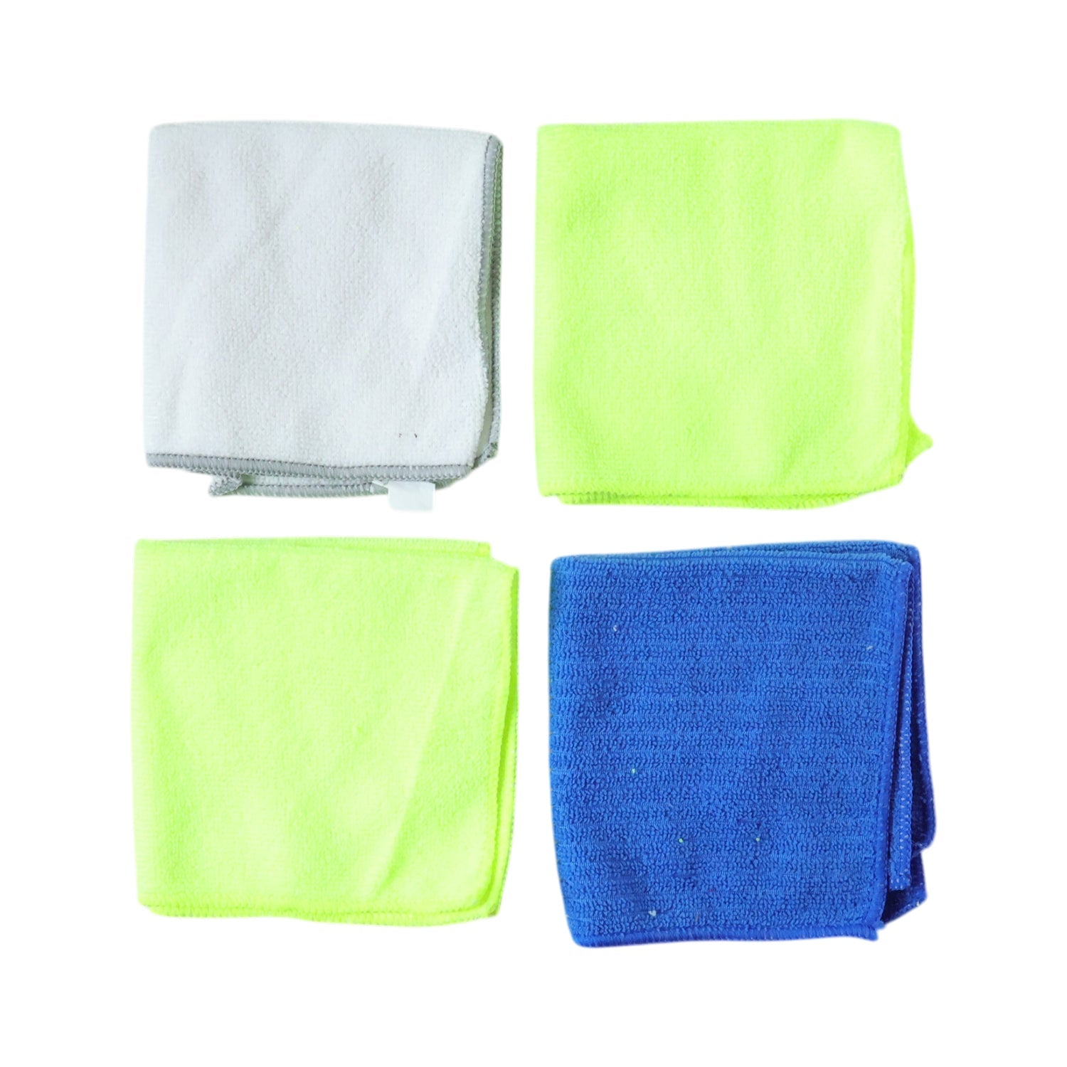 Microfiber towels used for polishing surfaces