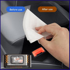 Gentle Car Cleaning Wipe used on a car dashboard surface