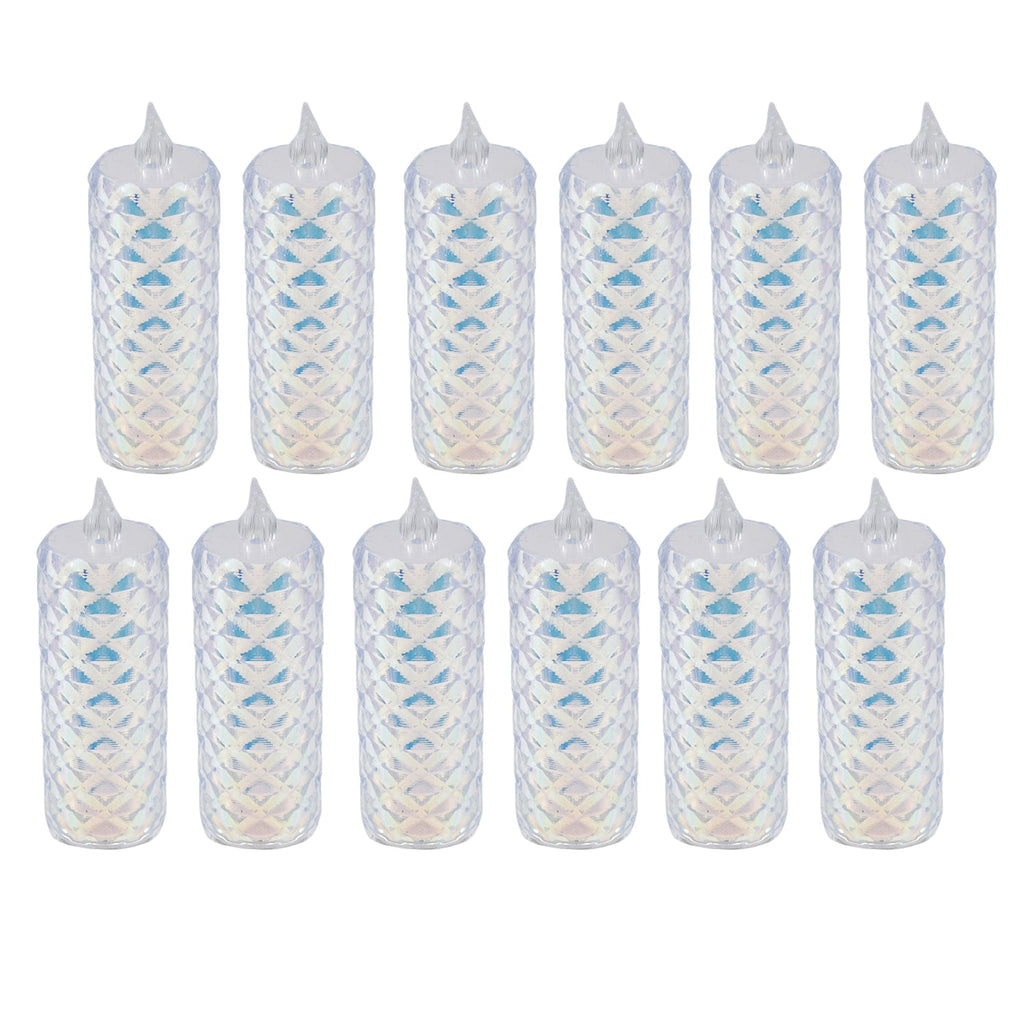 Safe and realistic LED flameless candles in a cozy setting.