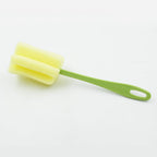 Durable 20cm sponge brush for deep cleaning bottles and glasses.