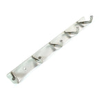 Rust-resistant stainless steel multipurpose hook rack for bathroom and kitchen