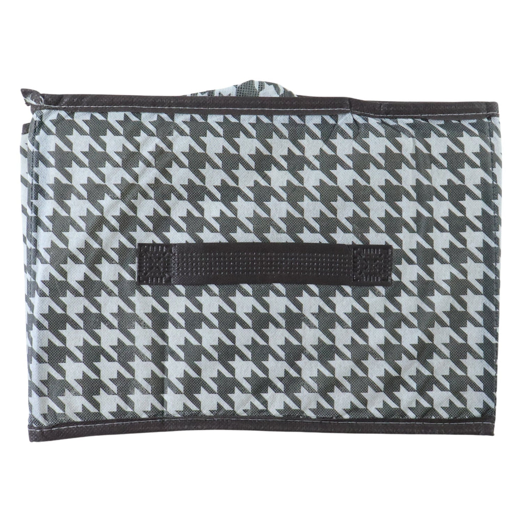 Sturdy fabric storage bin with side handle for home organization