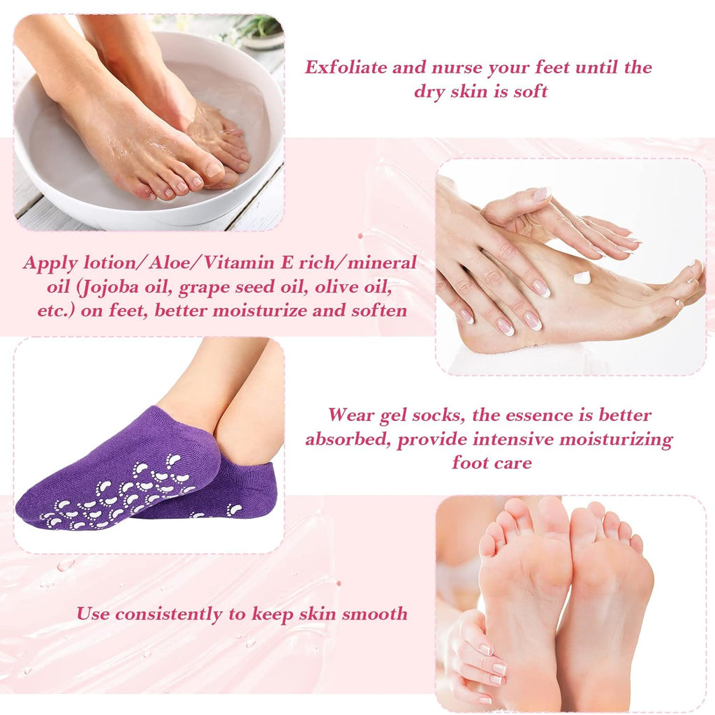 Elegant display of the comfortable soft socks, promising ultimate foot comfort.