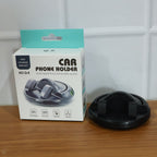 Side angle of dashboard phone holder highlighting secure grip and stability