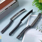 The gap cleaning brush features an ergonomic handle for comfortable use.