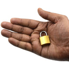 Close-up of the FortiLock Imitation Copper Lock's keyhole for enhanced security.