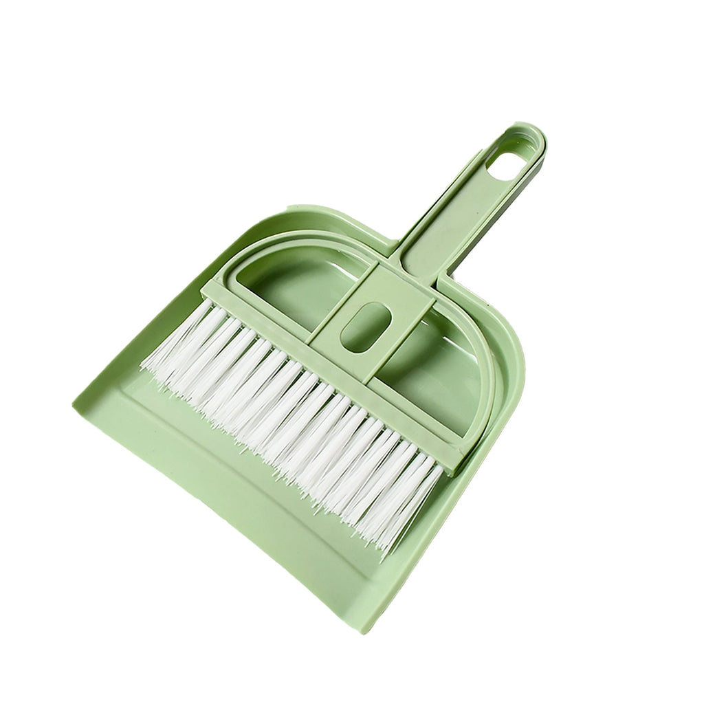 Handheld Mini Dustpan with Brush Set showing its easy-to-store design.