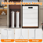 Rotating clothes drying rack in functional use