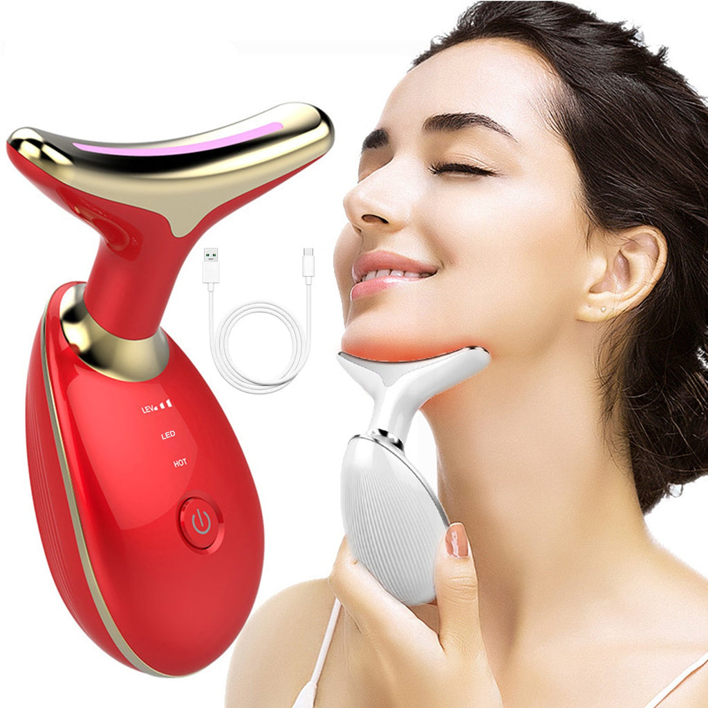 Detail of the electric face massager's treatment head