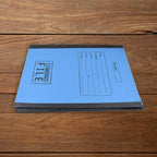 Standard plastic clip A4 file folder in a professional setting.