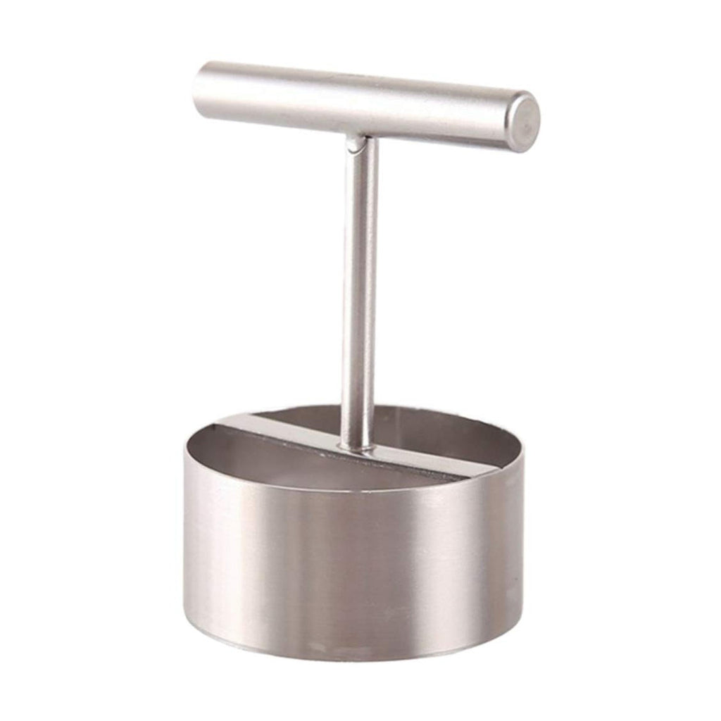 Fruit corer demonstrating how to remove a core from an apple.
