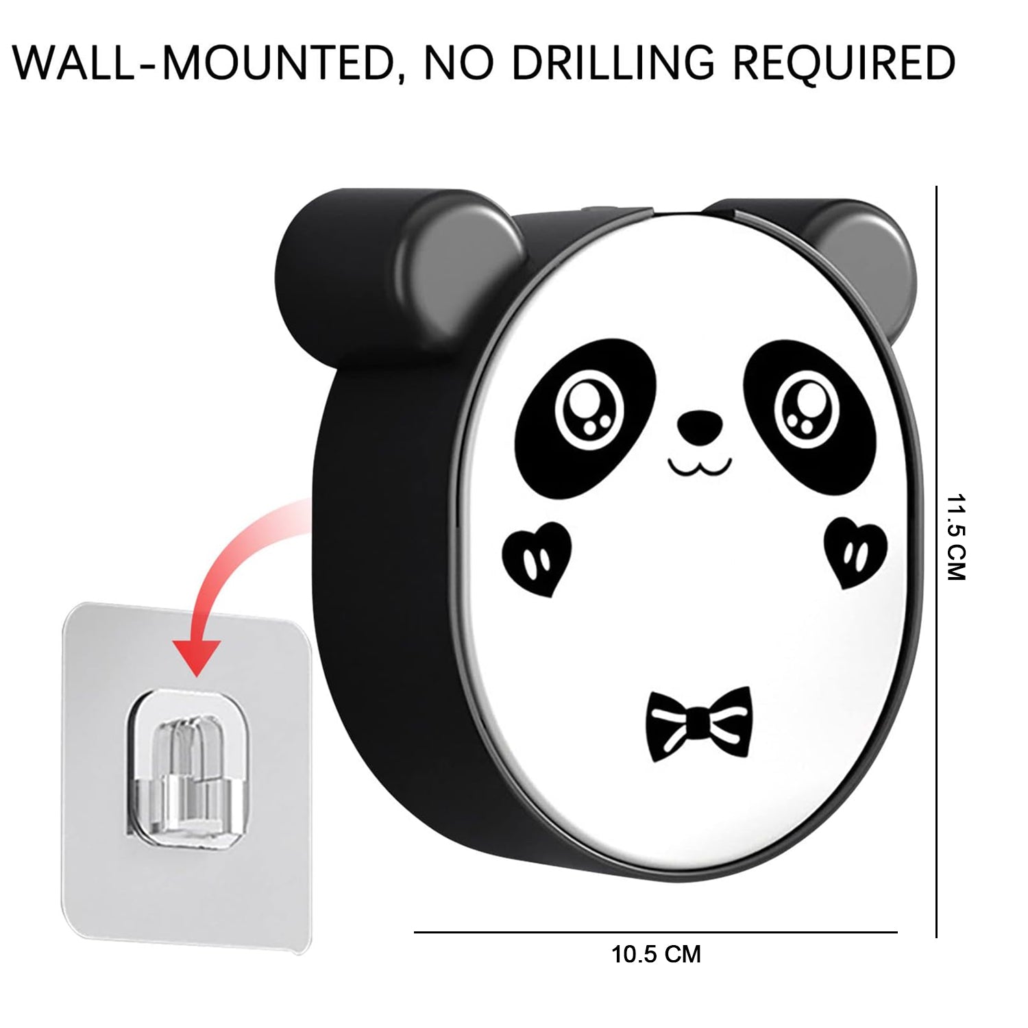 Panda Soap Box mounted near bathroom sink for convenience