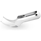 Multi-purpose watermelon slicer demonstrating its ability to create uniform pieces.