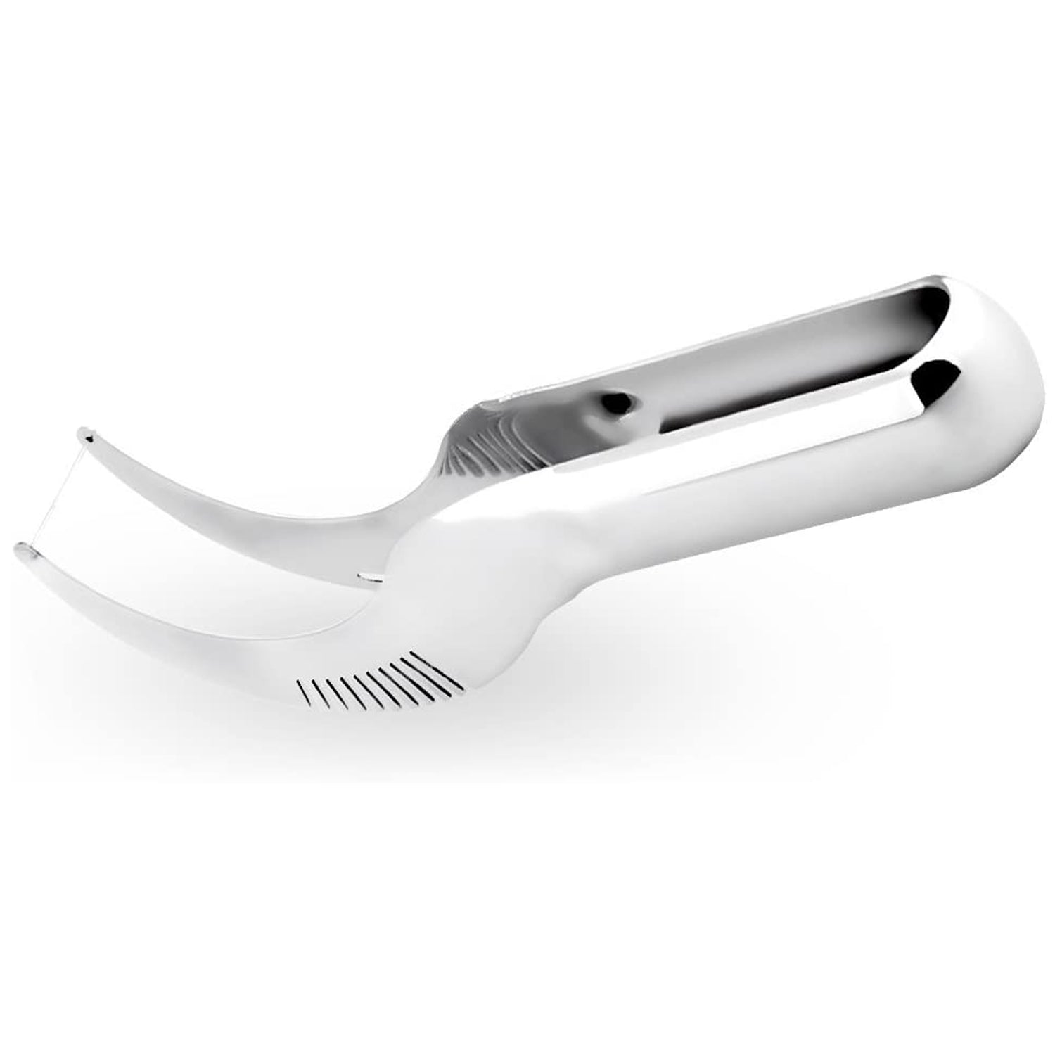 Multi-purpose watermelon slicer demonstrating its ability to create uniform pieces.