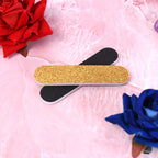 Two 9 cm professional double-sided nail files ready for manicure use