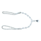 Stylish window curtain tieback featuring crystal and pearl beads