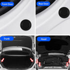 Flex guard textured rubber door shock absorber sticker showing durable PVC material