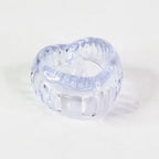 Close-up of flameless LED candle lamps in crystal-style holders