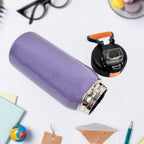 Closed lid of stainless steel water bottle ensuring leak-proof use
