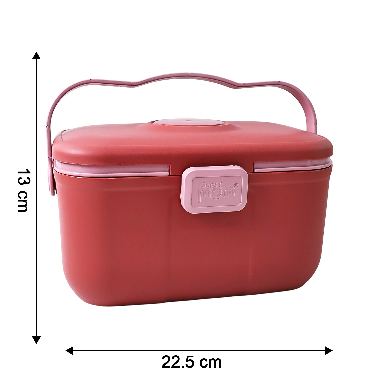 Unbreakable plastic storage box with organized compartments and locking system
