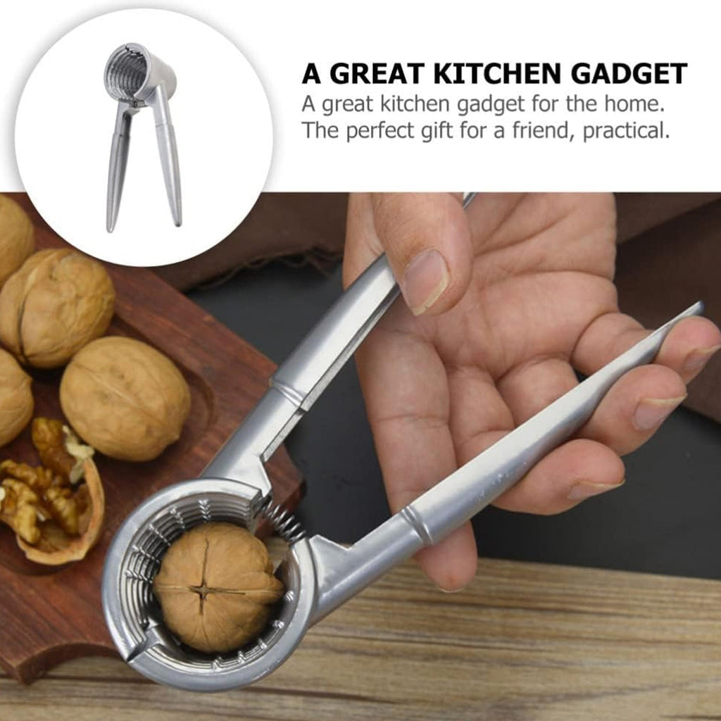 Walnut cracker with a plier-style mechanism, ideal for cracking pecans and almonds effortlessly.