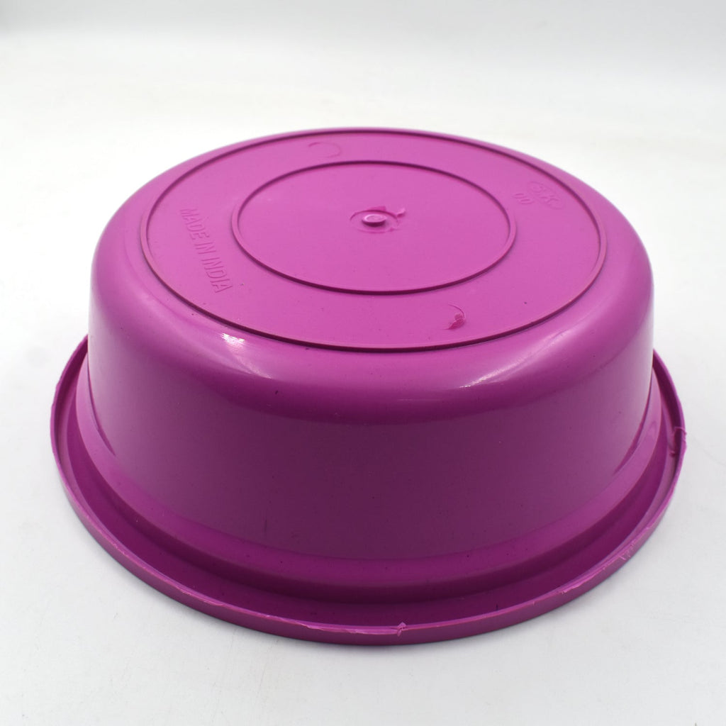 Three plastic bowls displayed in various household usage scenarios.