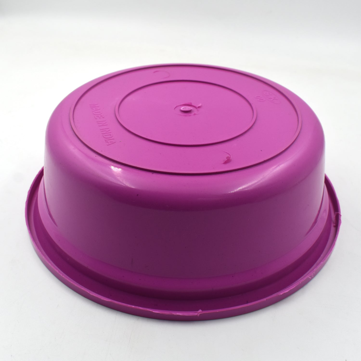 Three plastic bowls displayed in various household usage scenarios.