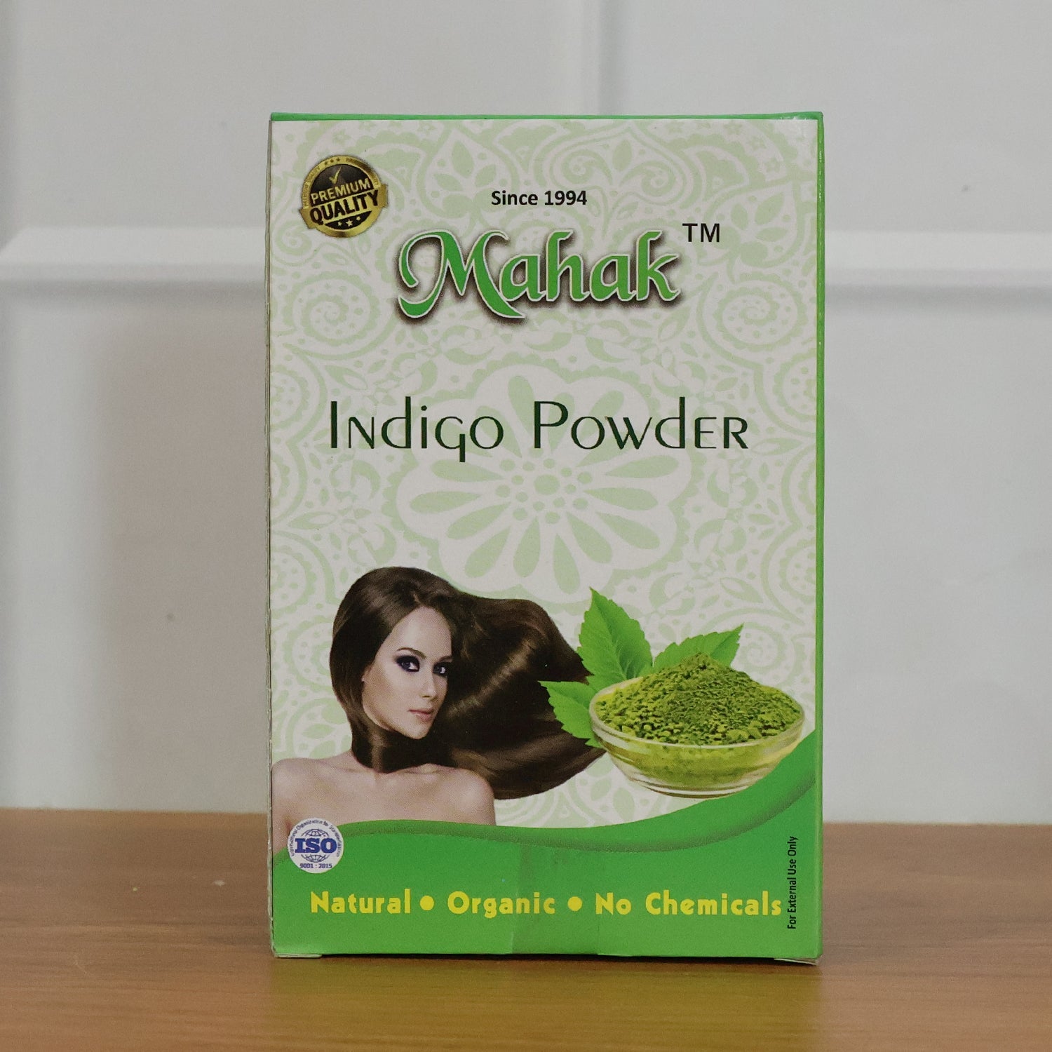 Natural herbal facial kit products featuring indigo powder for hair coloring