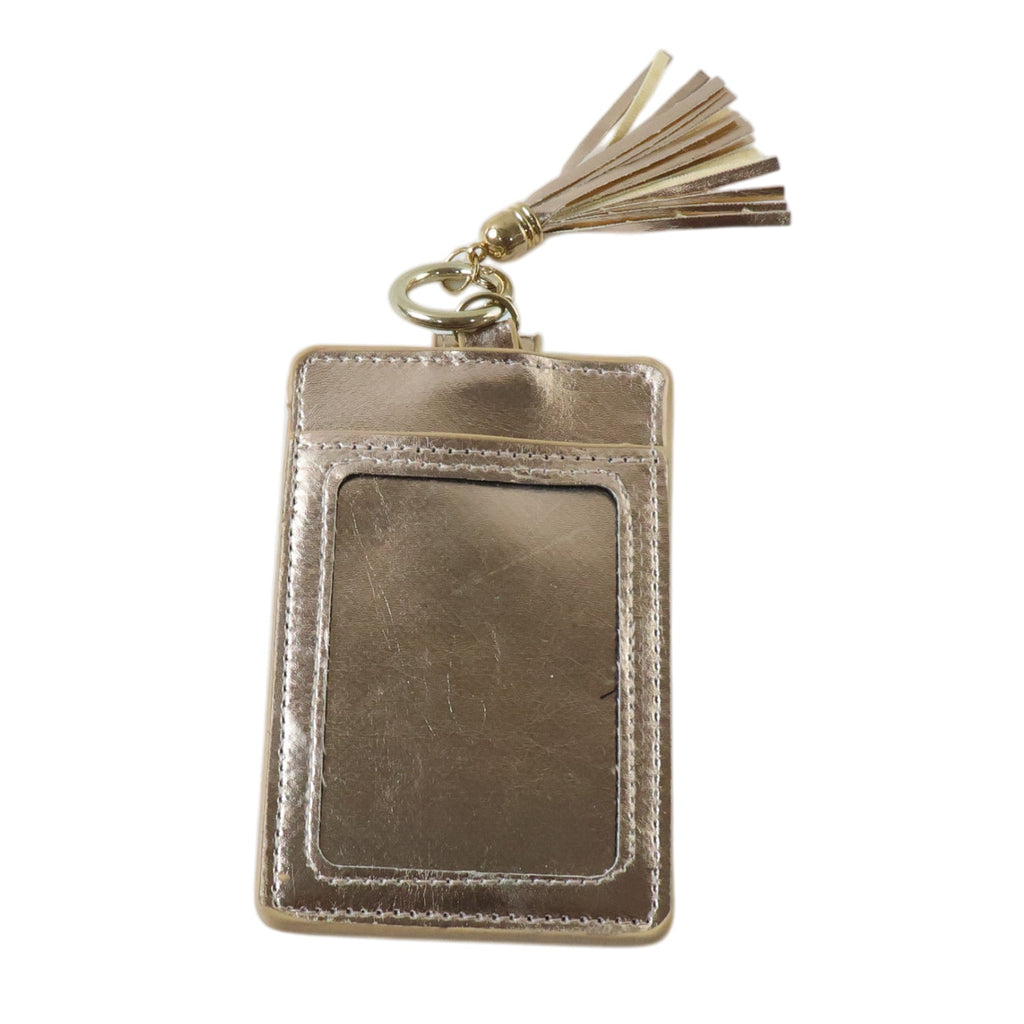 PU Leather ID card case with secure button closure