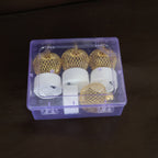 Decorative apple LED candles adding a touch of elegance to a festive setting.