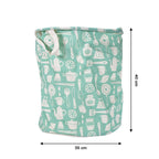 The Organivo laundry bag with strong handles and its practical collapsible feature.