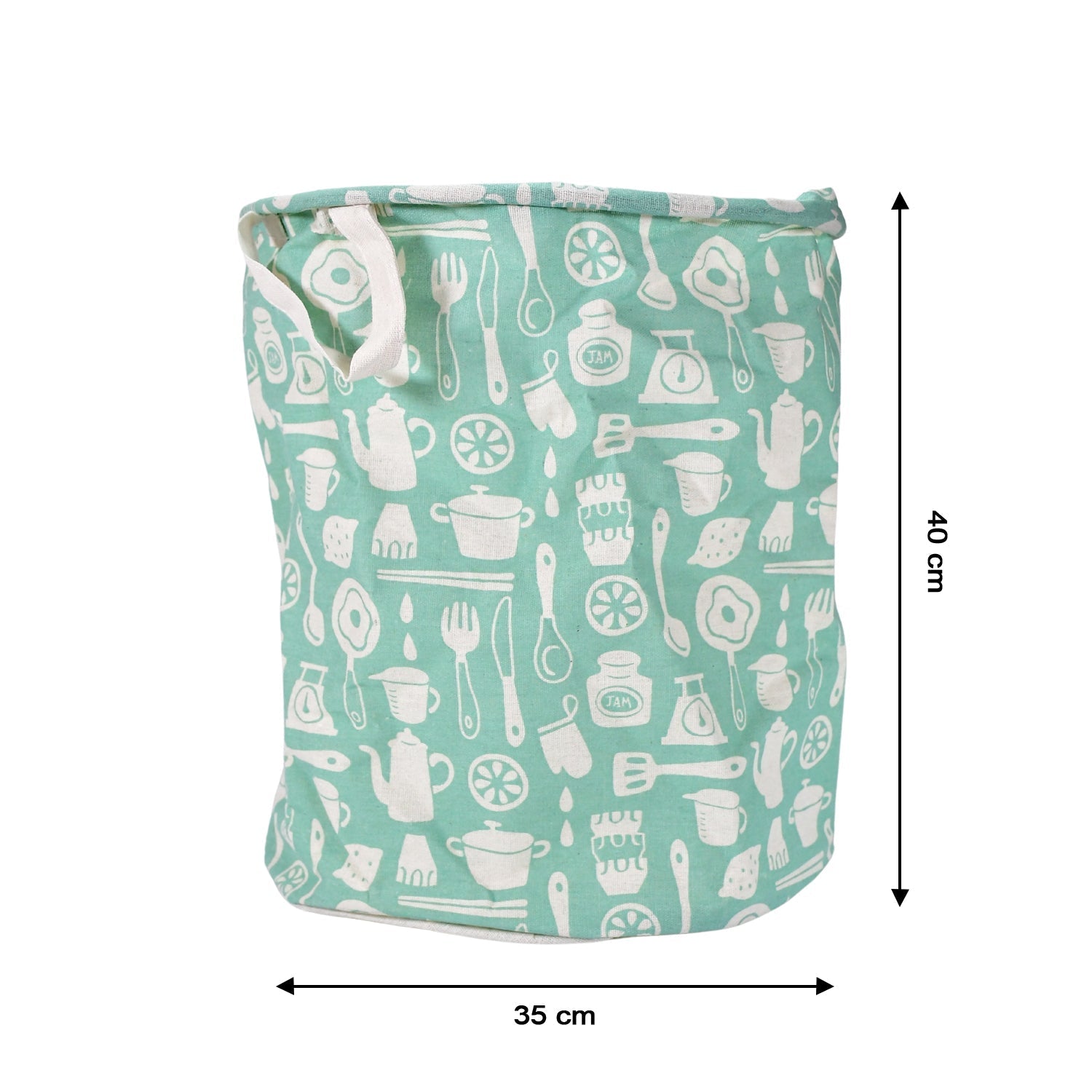 The Organivo laundry bag with strong handles and its practical collapsible feature.