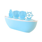 Boat shaped ice cream popsicle mould kit with piggy design, great for kids